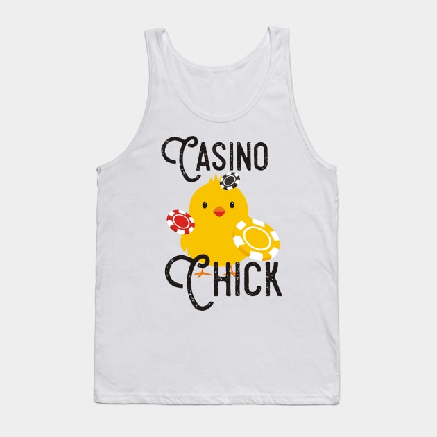 Casino Chick Funny Tank Top by Lin Watchorn 